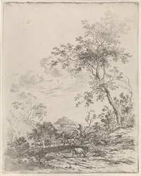 Mountain Landscape with Cattle