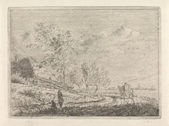 Landscape with Cart and Two Fishermen
