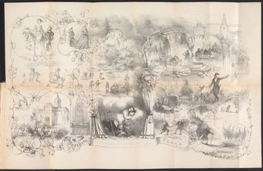 Caricature in Leiden Student Almanac, 1856