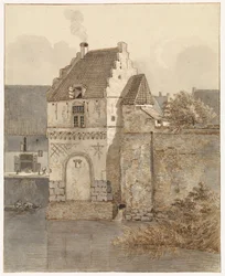 View of the Bottelpoort at the Old Harbor in Nijmegen