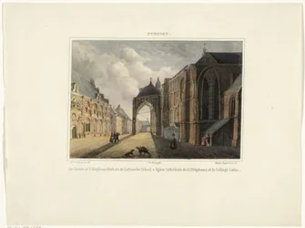 View of the Stevenskerk and the Latin School in Nijmegen