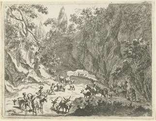 Mountain Landscape with Shepherds and Cattle (Landscapes with Shepherds and Cattle)