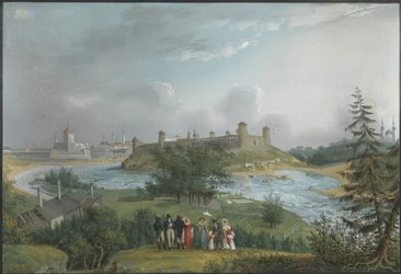 View of the Ivangorod Fortress