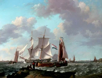 Ships near the coast, 1831