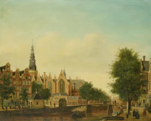 The Oude Kerk seen from the Oudezijds Voorburgwal