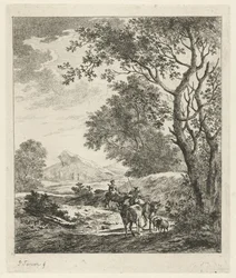 Landscape with Shepherd and Cattle