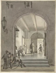The Entrance of the Diaconie and Almshouse of the Evangelical Lutheran Community on the Nieuwe Keizersgracht