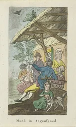 Figures under a Canopy at Night, Courage in Adversity