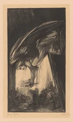 Angel Above a Crowd of People