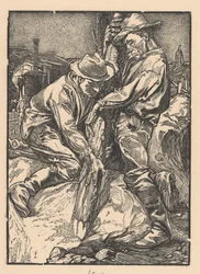 Construction Workers Piling