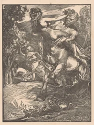 Centaur Abducting a Woman