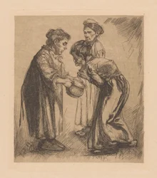 Three Women with Pot