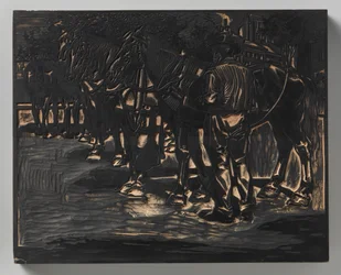 A man with horses