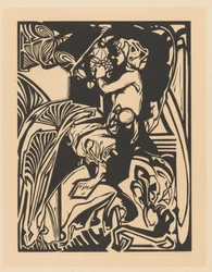 Satyr with Bunch of Grapes