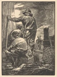 Four Workers by the Water