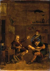 A Surgeon Treating a Man