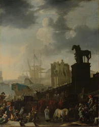 The Climbing of the Capitol with the Grey Horse of the New Pope