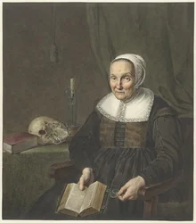 Portrait of an Old Woman with an Open Book