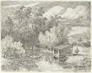 Boathouse on a River