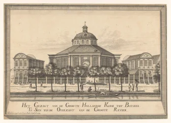 View of the New Dutch Church of Batavia
