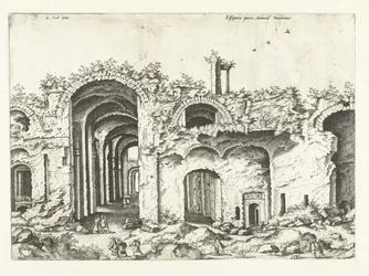 Third View of the Baths of Diocletian (Romeinse ruïnes, 1561)