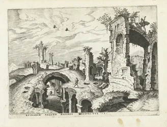 View of the Ruins on the Palatine (Roman Ruins, 1561)
