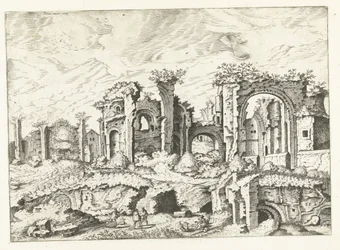 Fourth View of Ruins on the Palatine, Roman Ruins, 1561 (series title)