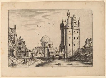Town Gate with Country Houses