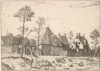 Shed with Cottage, from The Small Landscapes, 1559-61