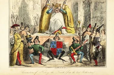 The Coronation of King Henry IV of England with a Huge Crown