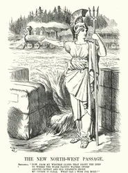 The New North-West Passage - The Canadian Pacific Railway (engraving)