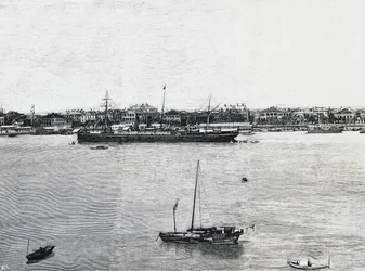 Shanghai port few weeks before the outbreak of war