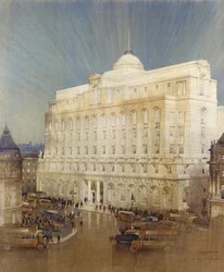Architectural design for the Headquarters of the Midland Bank, Poultry, London