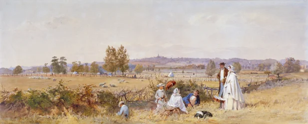 Fields at the Back of Holloway Prison, Islington, London, 1859