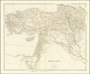 1840 Map of Turkey in Asia