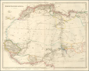 Map of North Western Africa by John Arrowsmith
