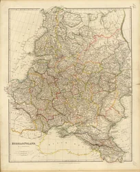 Map of Russia and Poland