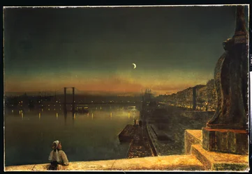 Rouen at Night from the Pont de Pierre