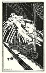 Illustration for Don Juan by Lord Byron: Haidee and Juan were not married, the fault was theirs, not mine