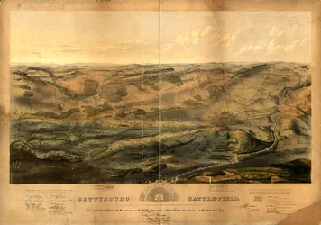 Gettysburg Battle-Field: Battle Fought at Gettysburg, Pa., July 1st, 2nd & 3rd, 1863