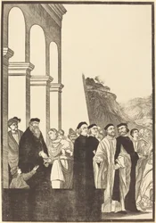 Presentation of the Virgin in the Temple (left plate)