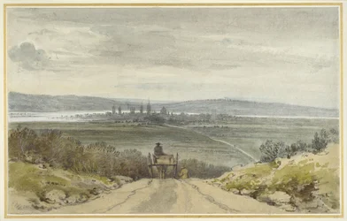 View of Oxford from Shotover Hill in Floodtime, When the Water was Out, 10th January, 1791