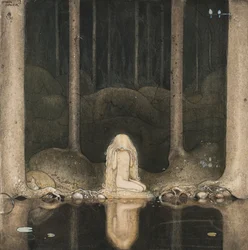 Tuvstarr is still sitting there wistfully looking into the water