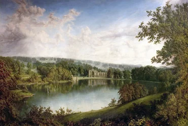 Newstead Abbey, Nottinghamshire, from the Upper Lake
