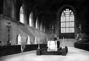 The Lying in State of William Gladstone, Westminster Hall, London, 1898