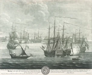 View of Bombay, dedicated to the director of the British East India Company
