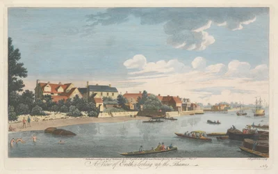 A View of Erith, Looking Up the Thames