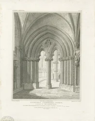 Interior of Lichfield Cathedral - Chapter House doorway