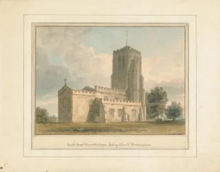 Bedfordshire - Cockayne Hatley Church, 1817