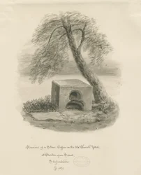 Stone Coffin in Old Churchyard